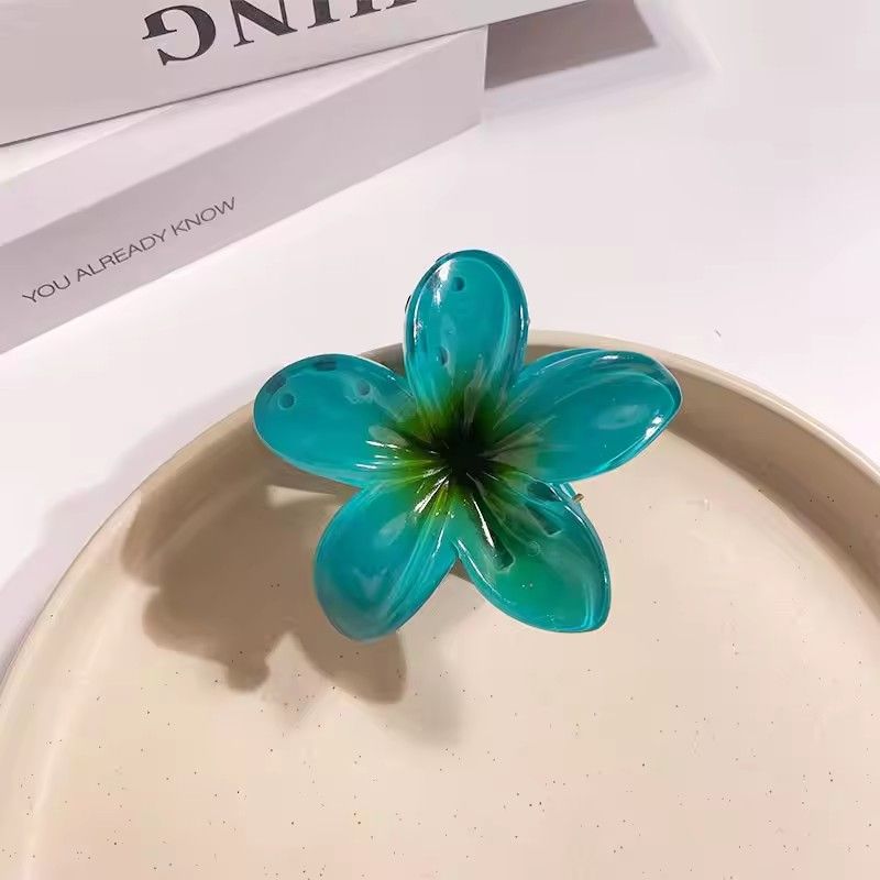 2024 New Vacation Egg Flower Hair Clips Hawaii Beach Claws Bohemian Hairpin for Girls