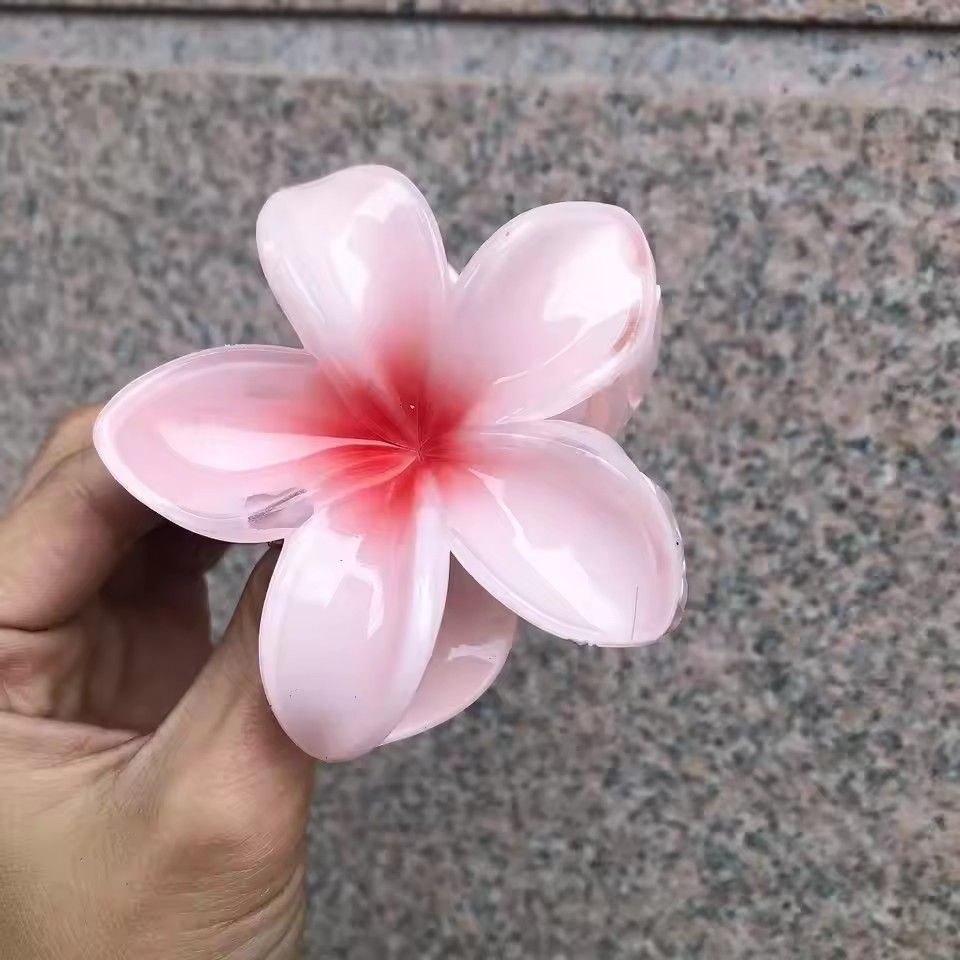 2024 New Vacation Egg Flower Hair Clips Hawaii Beach Claws Bohemian Hairpin for Girls