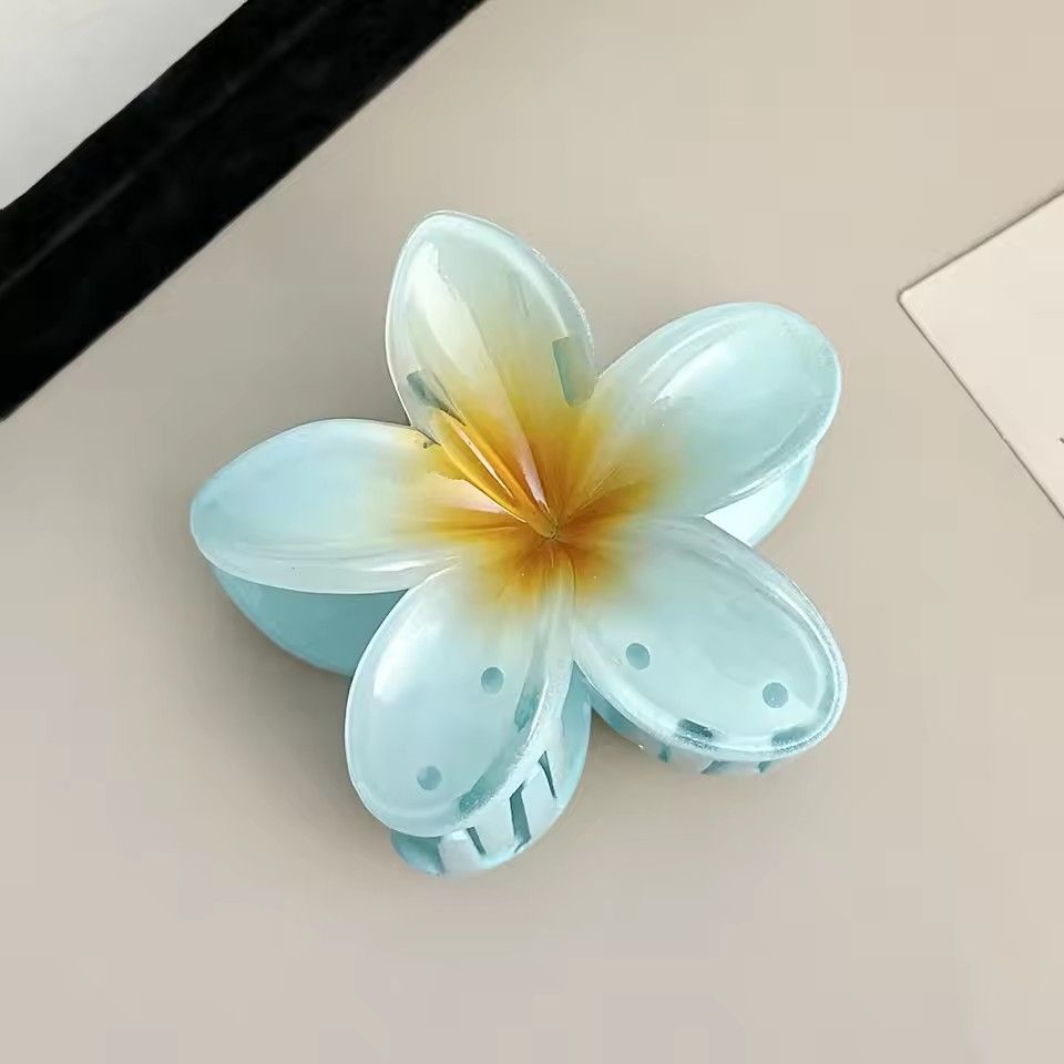 2024 New Vacation Egg Flower Hair Clips Hawaii Beach Claws Bohemian Hairpin for Girls