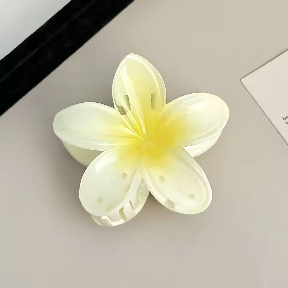 2024 New Vacation Egg Flower Hair Clips Hawaii Beach Claws Bohemian Hairpin for Girls