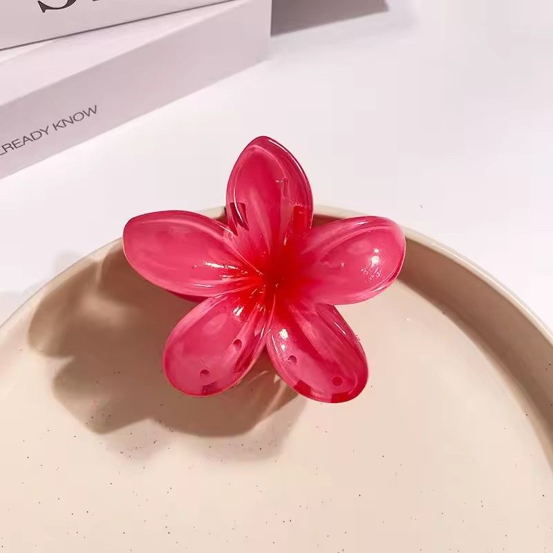 2024 New Vacation Egg Flower Hair Clips Hawaii Beach Claws Bohemian Hairpin for Girls