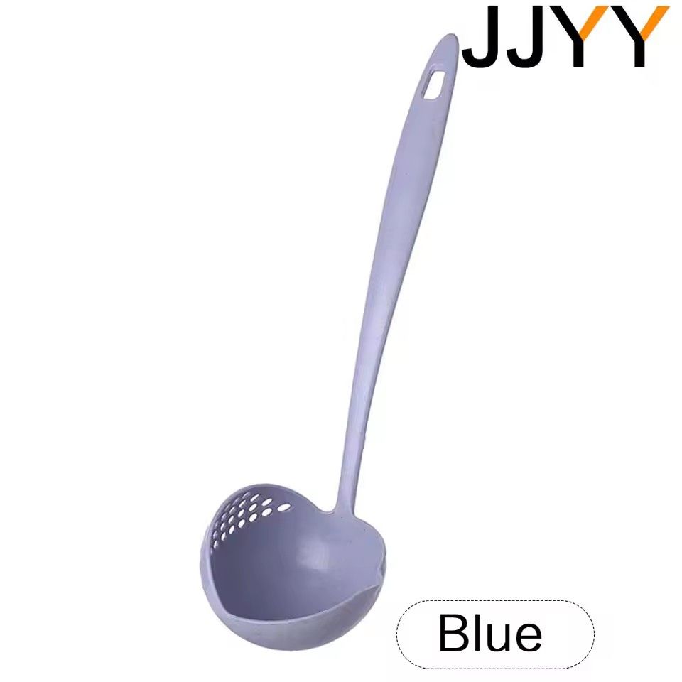 The 2 in 1 Kitchen Spoon Spoon Long handle Plastic Colander Filter Tableware Hot Pot Spoon