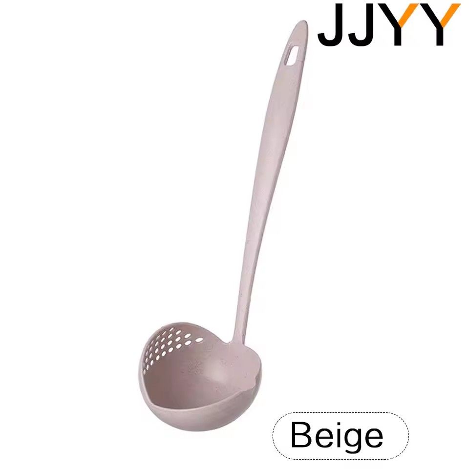 The 2 in 1 Kitchen Spoon Spoon Long handle Plastic Colander Filter Tableware Hot Pot Spoon