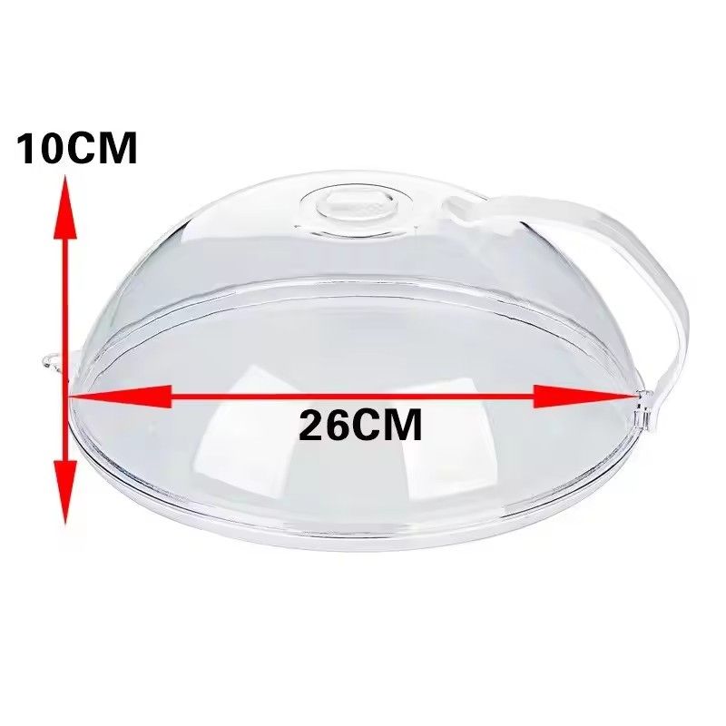 (1pc)Microwave Oven Splash Proof Cover, High Temperature Resistant Food Heating Cover, Food Preservation Cover, Oil Proof Cover