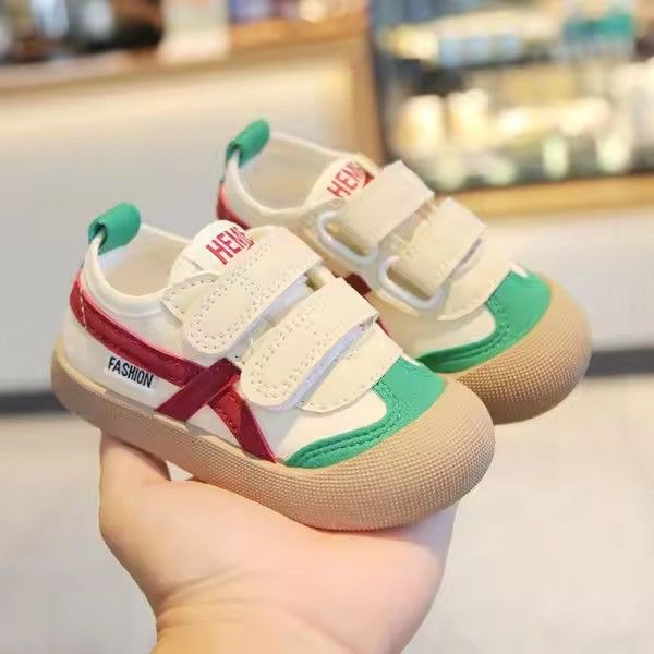 Spring and Autumn 2025 New indoor girls canvas shoes soft-soled children's baby toddler shoes children's shoes
