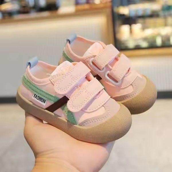 Spring and Autumn 2025 New indoor girls canvas shoes soft-soled children's baby toddler shoes children's shoes