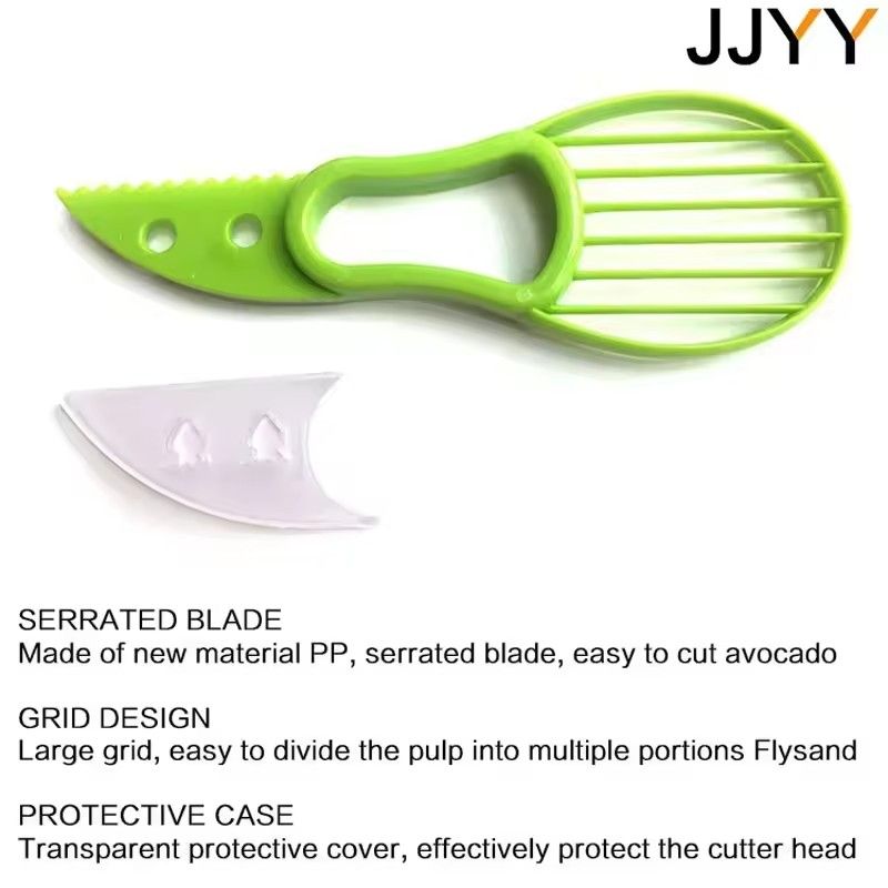 Multifunctional Avocado Cutter Corer Butter Fruit Slicer Peeler Pulp Separator Plastic Knife Kitchen Tools Gadgets Accessories