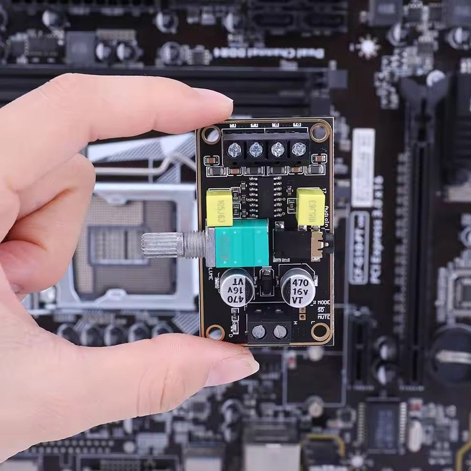 PAM8406 Stereo Digital Amplifier Board 5Wx2 Dual Channel Sound Amplifier Module DC5V Class D for Speaker Sound System DIY