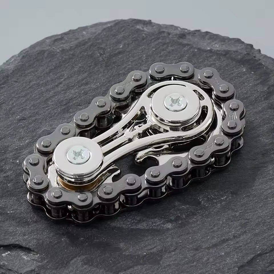 New Sprockets Flywheel Fingertip Gyro Fidget Spinner Antistress Anxiety Metal Bike Chains EDC Spinner Fidget Toys For Adult