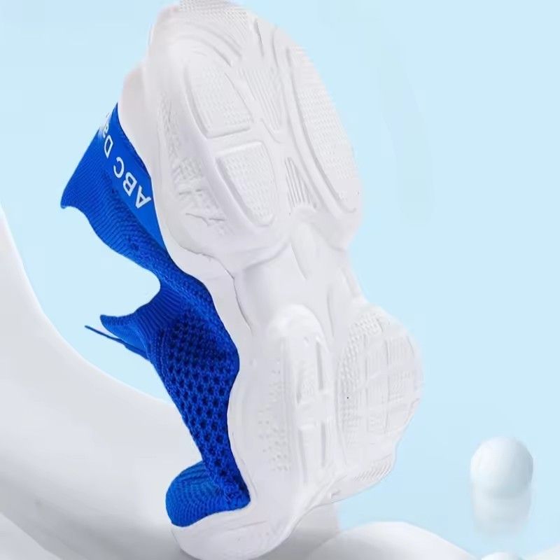 New Children Casual Shoes Breathable Knit Sneakers for Kids Slip Ons Running Shoes Boys Lightweight Comfortable Walking Shoes