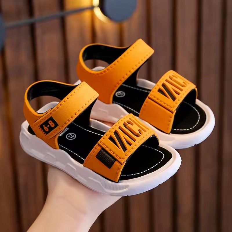 Summer Boys Girls Sandals Children Antiskid Wearproof Beach Sandals Cartoon Infant Toddler Shoes Soft Sole Kids Student Shoes