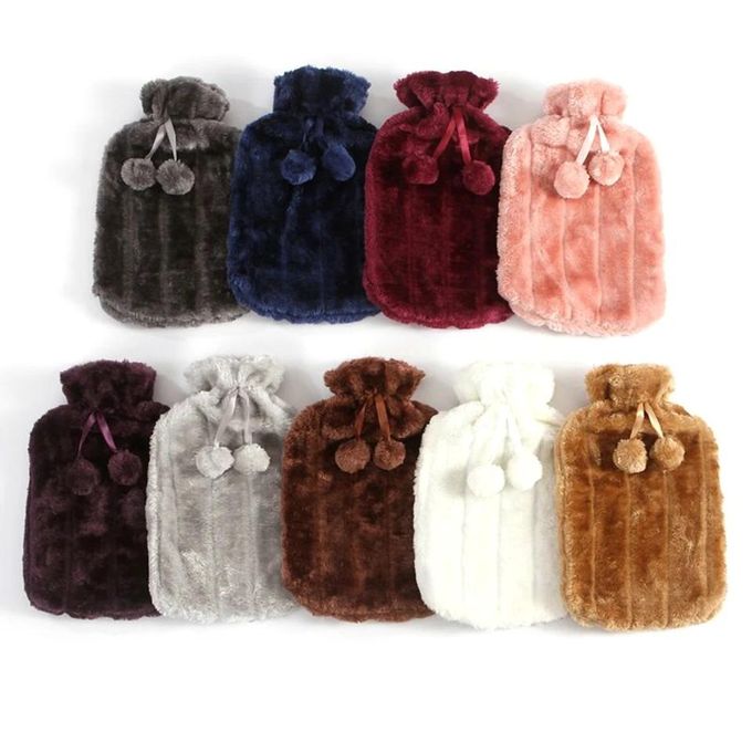 Woolen Soft Hot Water Bottle Bag For Heat Therapy/Pain Relief- 2L