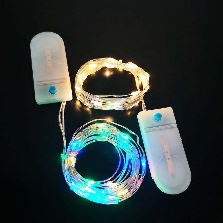 Multifunctional LED decorative light string / Halloween LED copper wire light string Multifunctional flashing light flower cake colorful gift box star string light battery copper wire light