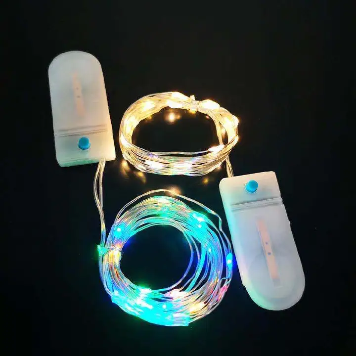 Multifunctional LED decorative light string / Halloween LED copper wire light string Multifunctional flashing light flower cake colorful gift box star string light battery copper wire light