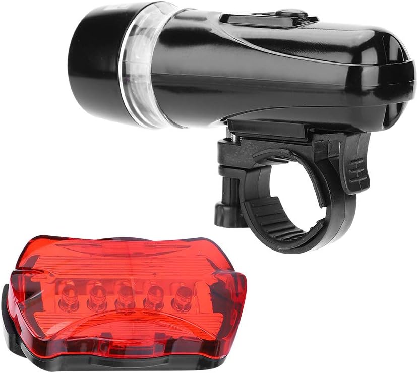Non rechargeable Bike Light Set Bike Headlight and Taillight Quick Release Super Bright LED Lights for Road Bike Mountain Bicycle
