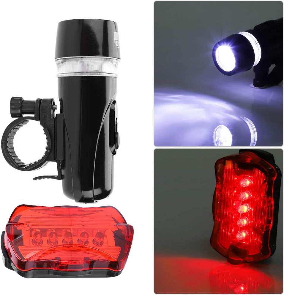 Non rechargeable Bike Light Set Bike Headlight and Taillight Quick Release Super Bright LED Lights for Road Bike Mountain Bicycle