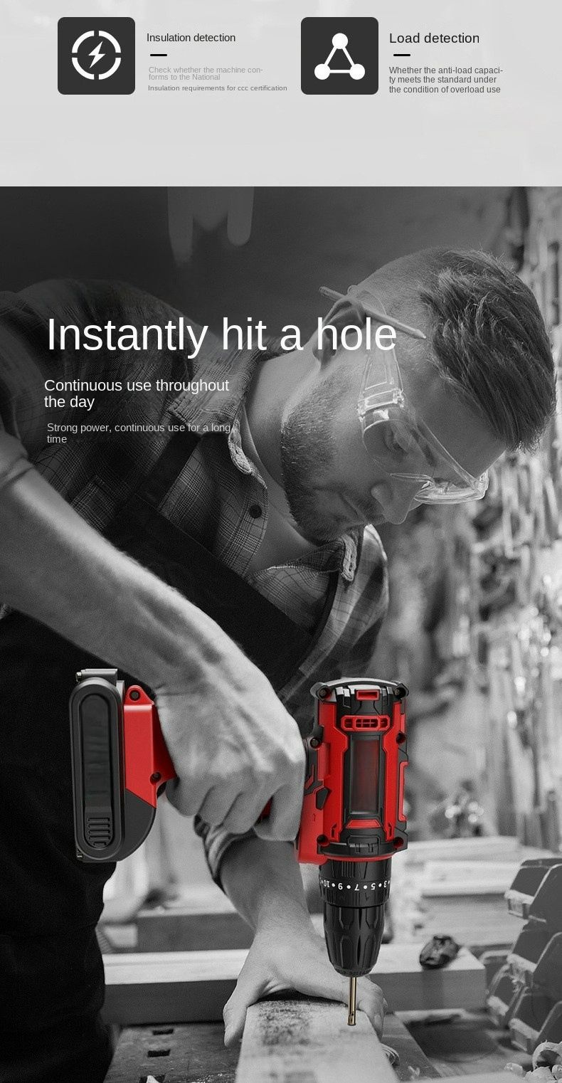 24Pcs Cordless Drill Set, 21V Power Drill set with 2 Batteries and Charger, Full Home Power Tool Kit，Household Tool Bag Set with Electric Drill Driver for Garden Office Repair Maintain