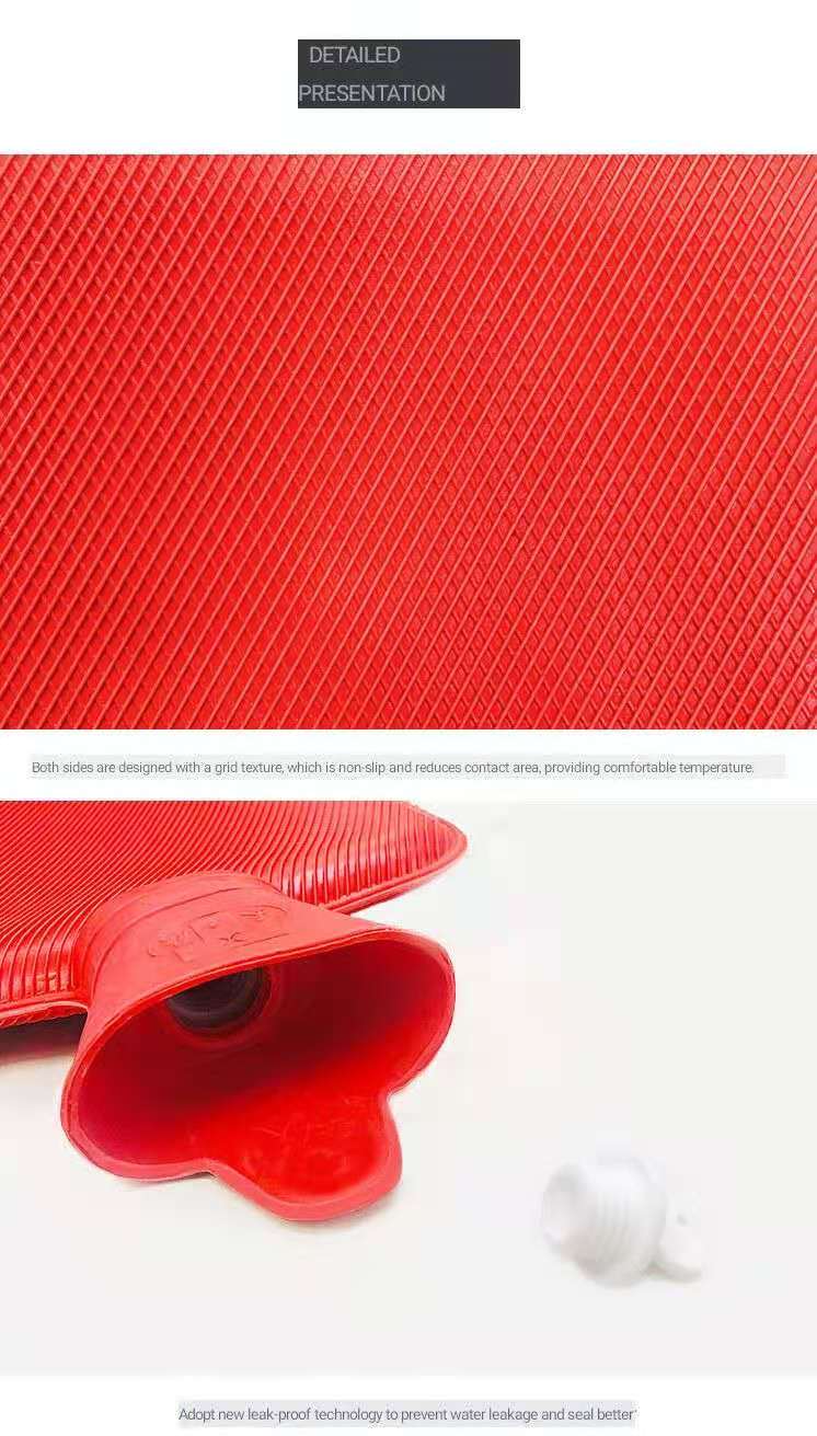 2L  Hot Water Bottle Bag Thick Rubber Warm Set hot Water Bag Hand Warmer Warm Water Bag