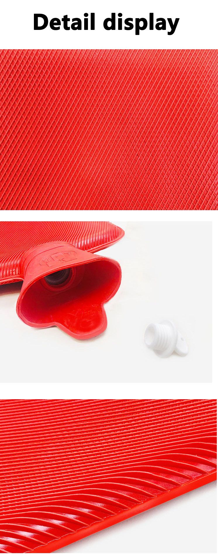 2L  Hot Water Bottle Bag Thick Rubber Warm Set hot Water Bag Hand Warmer Warm Water Bag