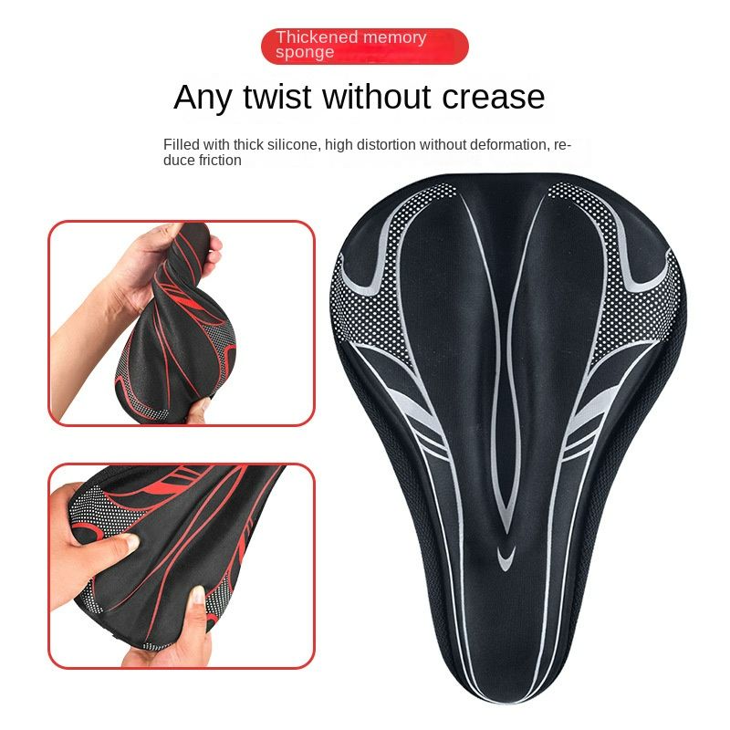 Mountain Bike Cycling  Pad silicone rubber Bike Seat Cover Bicycle Soft Saddle Seat Cover Bike Cushion Bicycle Accessorie