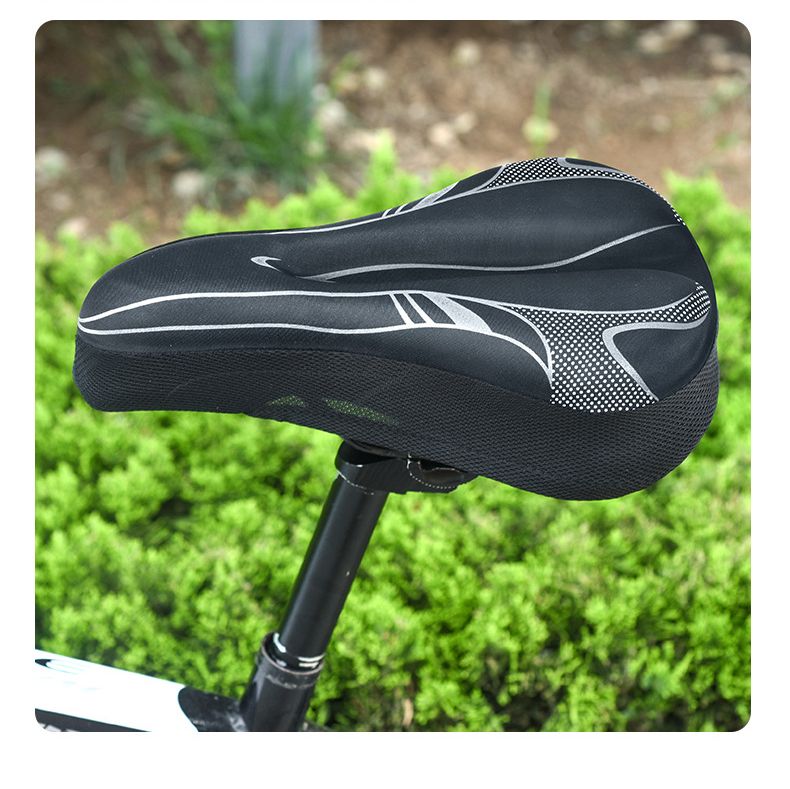 Mountain Bike Cycling  Pad silicone rubber Bike Seat Cover Bicycle Soft Saddle Seat Cover Bike Cushion Bicycle Accessorie