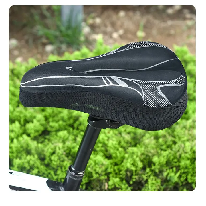 Mountain Bike Cycling  Pad silicone rubber Bike Seat Cover Bicycle Soft Saddle Seat Cover Bike Cushion Bicycle Accessorie