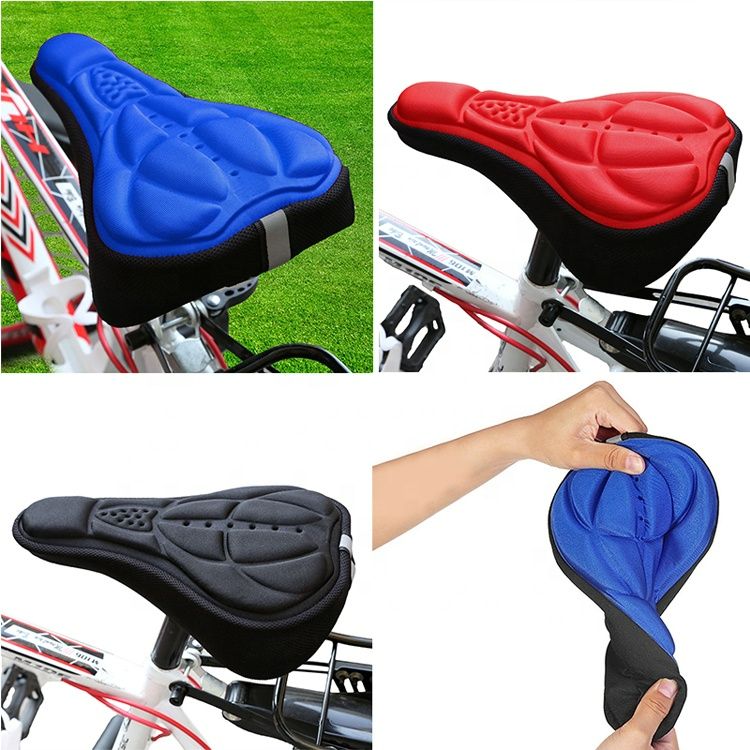 Mountain Bike Cycling 3D Pad Bicycle Soft Saddle Seat Cover Bike Cushion Bicycle Accessorie