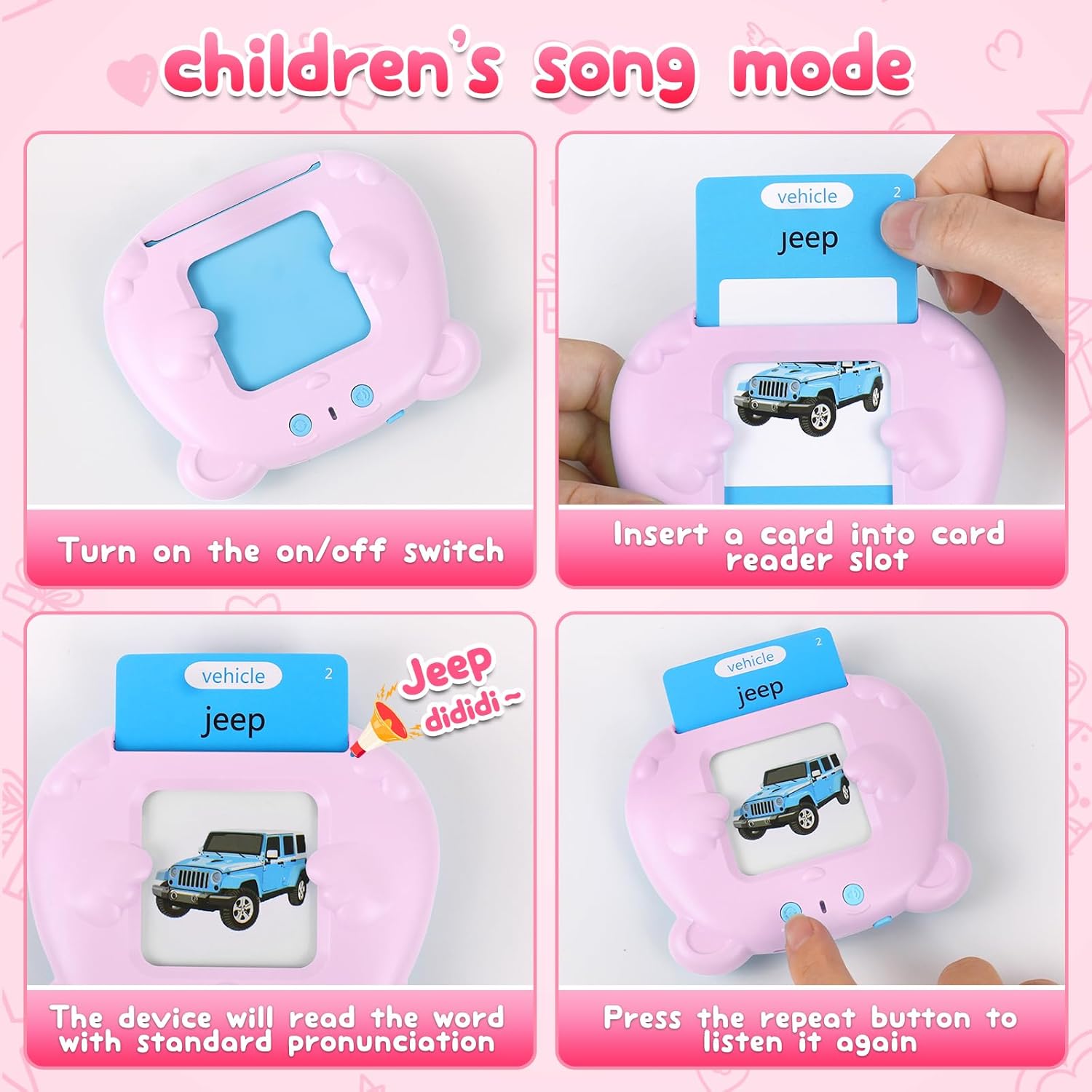 224 Sight Words Talking Flash Cards for Toddlers, Learning Speech Therapy Autism Sensory Toys for Toddlers,Kindergarten Preschool Educational Toys for Kids