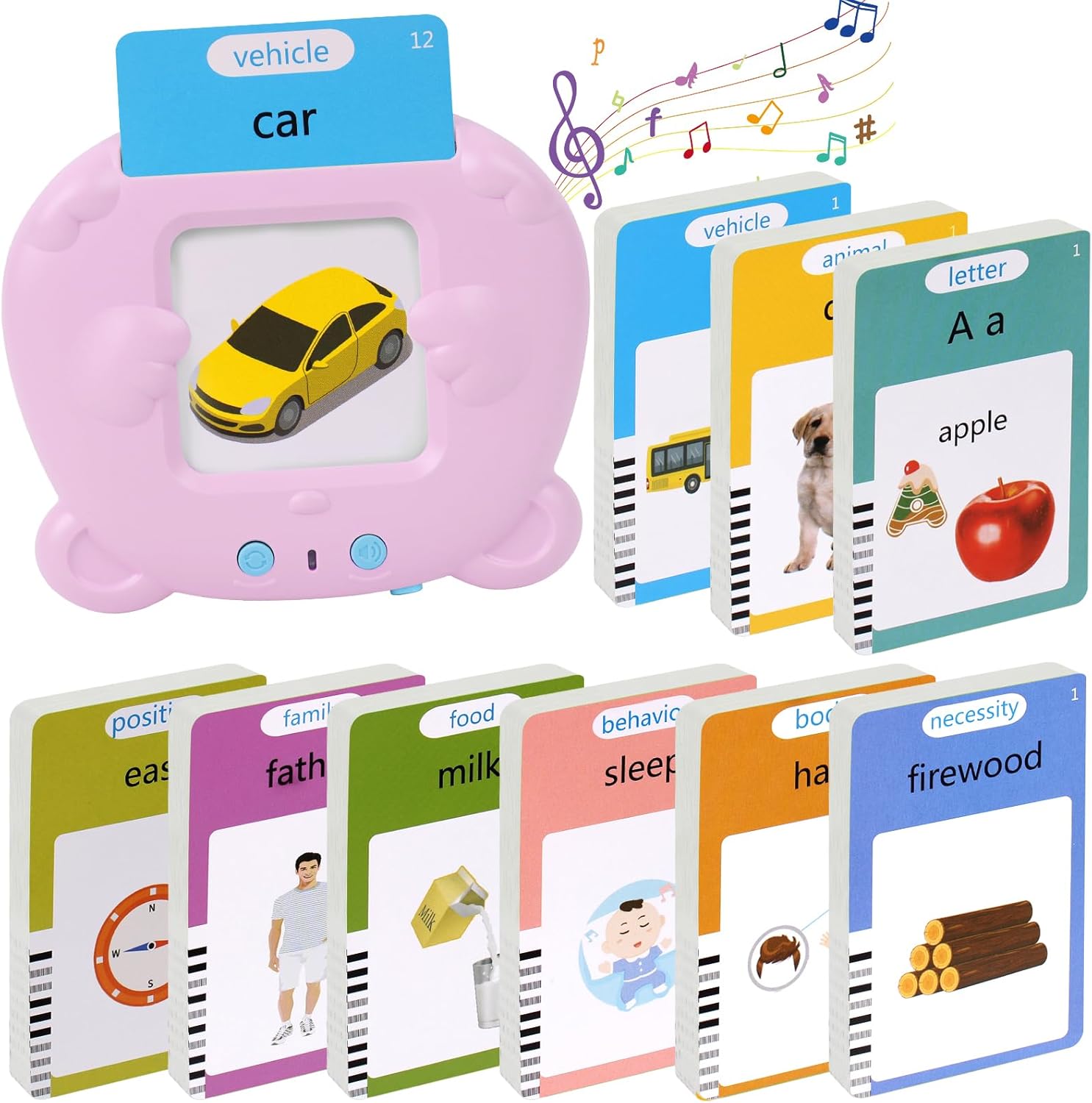 224 Sight Words Talking Flash Cards for Toddlers, Learning Speech Therapy Autism Sensory Toys for Toddlers,Kindergarten Preschool Educational Toys for Kids