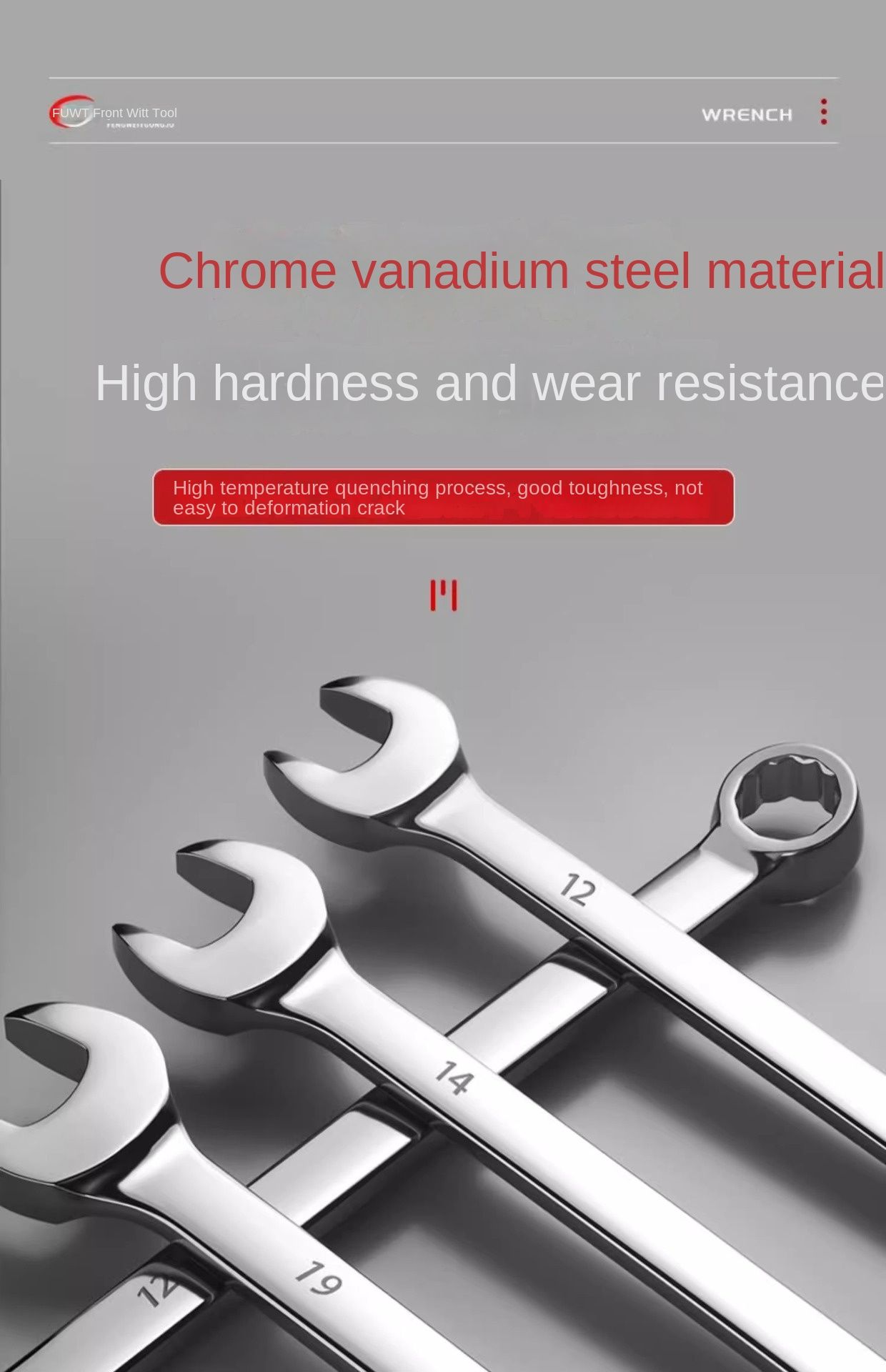 8Pcs Disen Combined Spanner Wrench Set  Plum blossom opening dual-purpose wrench mirror ， Auto repair disassembly and assembly plum blossom opening board tool set