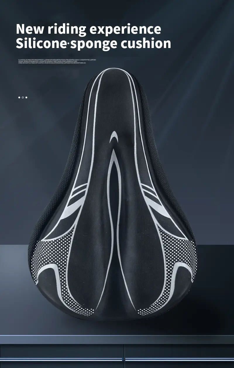 Mountain Bike Cycling  Pad silicone rubber Bike Seat Cover Bicycle Soft Saddle Seat Cover Bike Cushion Bicycle Accessorie