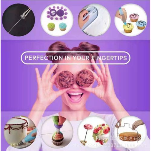 207 Piece Baking Tool Set Cake Decorating Kit,Cake Decor Cake Kit，Piping Bags and Tips Set,Cake Decorating Supplies,Frosting Piping Kit,Cake Baking Supplies for Beginners   Carving Pen Set