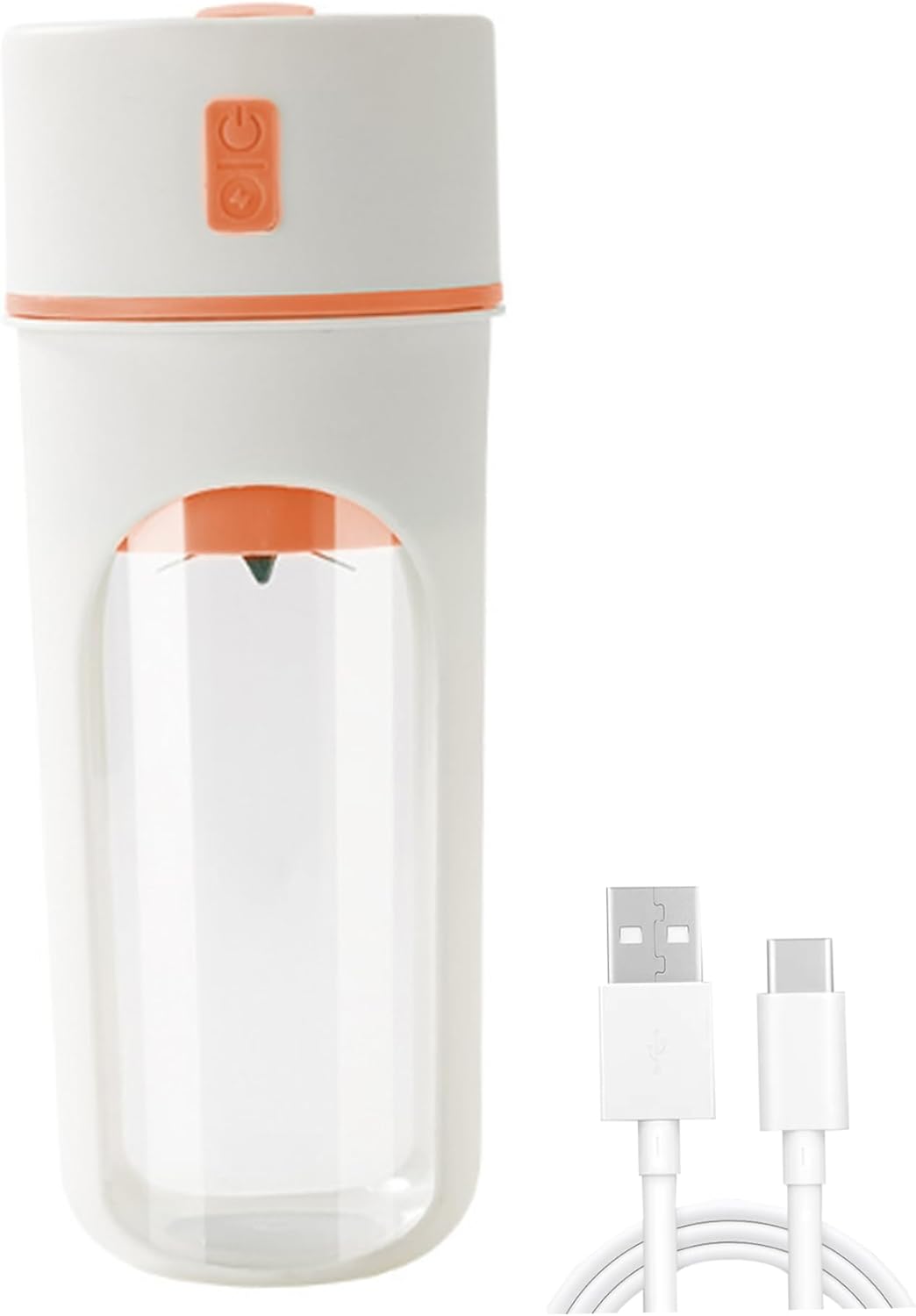 Charging USB Portable Blender, 480ml Portable Juicer Blender with 6-Blade Head, Cup for Shakes and, USB for Office, Gym, Kitchen, Travel Juicer Electric Juicer