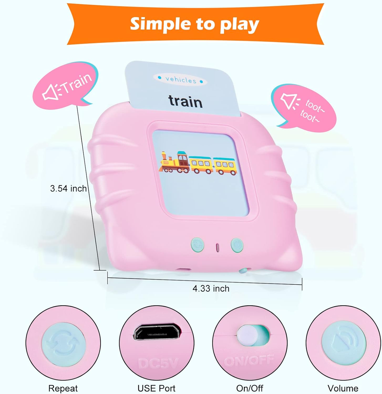224 Sight Words Talking Flash Cards for Toddlers, Learning Speech Therapy Autism Sensory Toys for Toddlers,Kindergarten Preschool Educational Toys for Kids