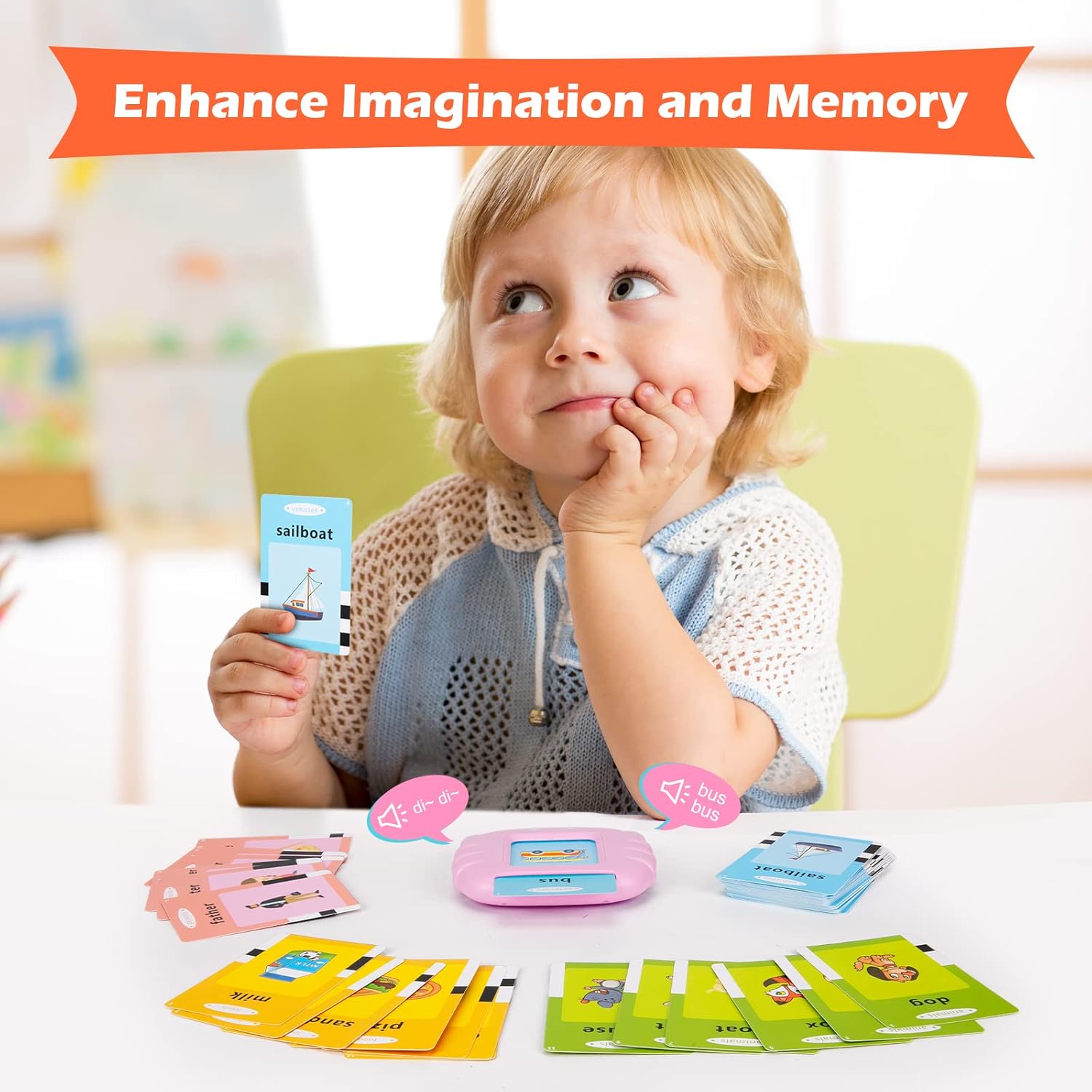 224 Sight Words Talking Flash Cards for Toddlers, Learning Speech Therapy Autism Sensory Toys for Toddlers,Kindergarten Preschool Educational Toys for Kids