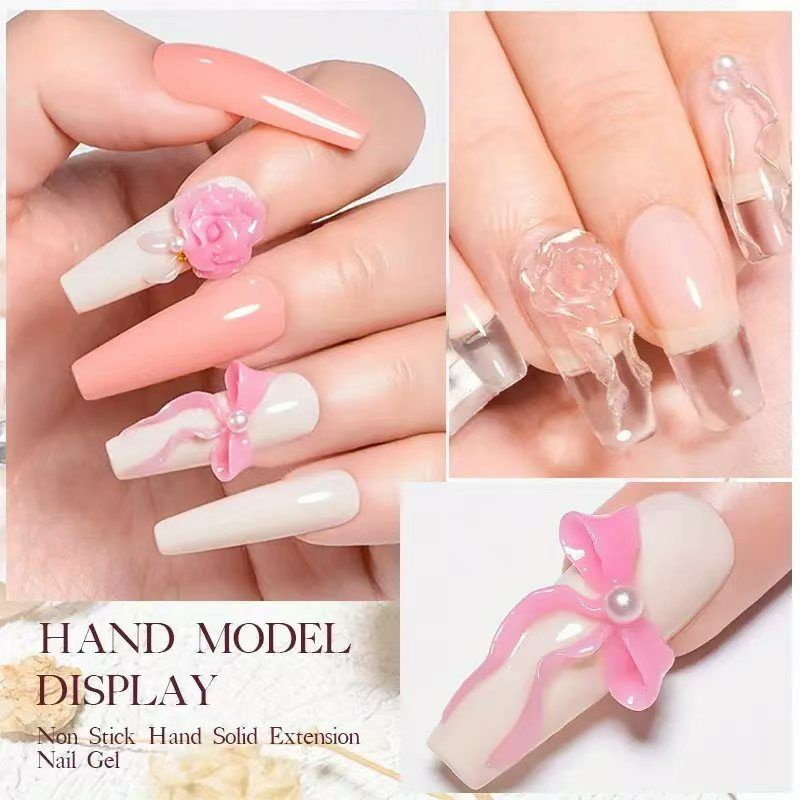 4pcs  Poly Extension Gel  Nail Kits  Nail Art  Gel Nail Art Kits  Nail Repair Extend Fiber Gel  for  UV Light Cured