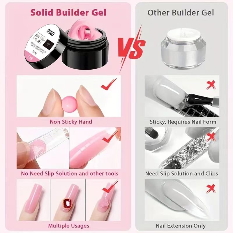 4pcs  Poly Extension Gel  Nail Kits  Nail Art  Gel Nail Art Kits  Nail Repair Extend Fiber Gel  for  UV Light Cured