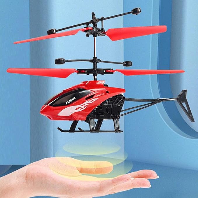 Infrared Induction Indoor Flying Helicopter Toys, Remote-Controlled Helicopter Children's Toys with LED Lights, Birthday Gifts for Boys and Girls