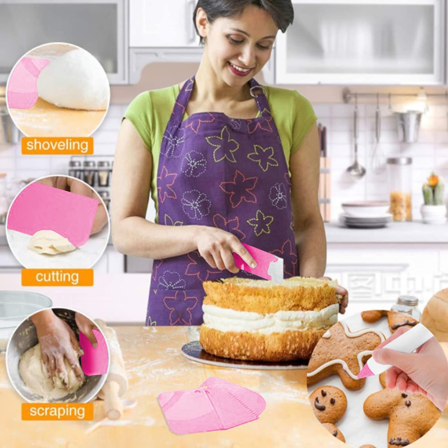 255PCS  Baking Tools Cake Decorating Kit,Cake Decor Cake Kit，Piping Bags and Tips Set,Cake Decorating Supplies,Frosting Piping Kit,Cake Baking Supplies for Beginners