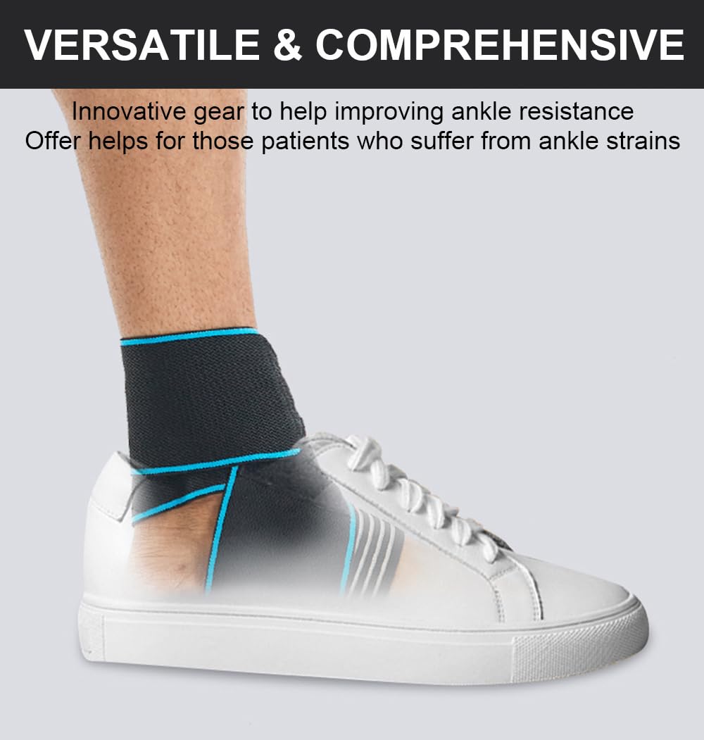 1 PCS Ankle Braces for Men & Women, Ankle Brace Support，Ankle Compression Sleeve Plantar Fasciitis Brace Plantar Fasciitis Relief, Arch Support Socks Ankle Brace for Sprained Ankle (Blue)