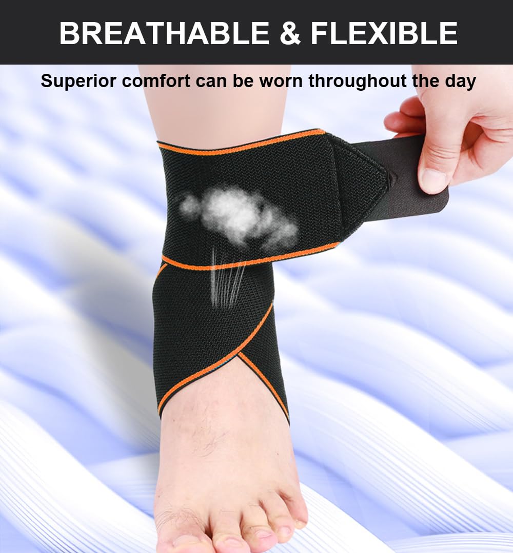 1 PCS Ankle Braces for Men & Women, Ankle Brace Support，Ankle Compression Sleeve Plantar Fasciitis Brace Plantar Fasciitis Relief, Arch Support Socks Ankle Brace for Sprained Ankle (Blue)