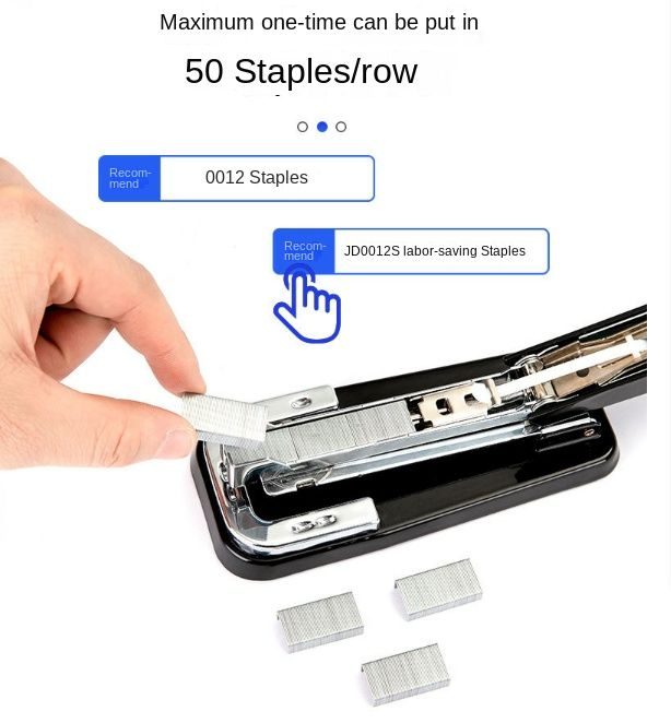 Swing-Arm Swivel Stapler, 50 Sheets Capacity, 90 Degree Rotate Desk Staplers with 1000 Staples for Booklet or Book Binding stationery