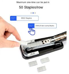 Swing-Arm Swivel Stapler, 50 Sheets Capacity, 90 Degree Rotate Desk Staplers with 1000 Staples for Booklet or Book Binding stationery