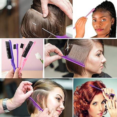 27-piece Hair Comb Set Hair Brush Set - Hair Salon Set  Hairdressing Comb Hair Styling Comb Set Hair Accessories Spray Bott Scalp Massager