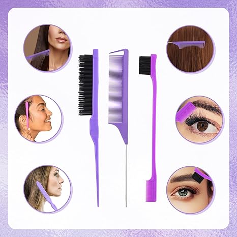 27-piece Hair Comb Set Hair Brush Set - Hair Salon Set  Hairdressing Comb Hair Styling Comb Set Hair Accessories Spray Bott Scalp Massager