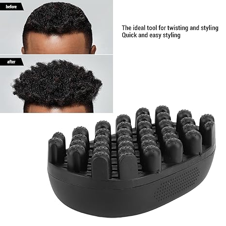 6pcs Professional Curly Hair Sponge Twist Brush Magic Afro Comb Rat Tail Comb Durable Rubber Fork Comb Curly Hair Styling Tools