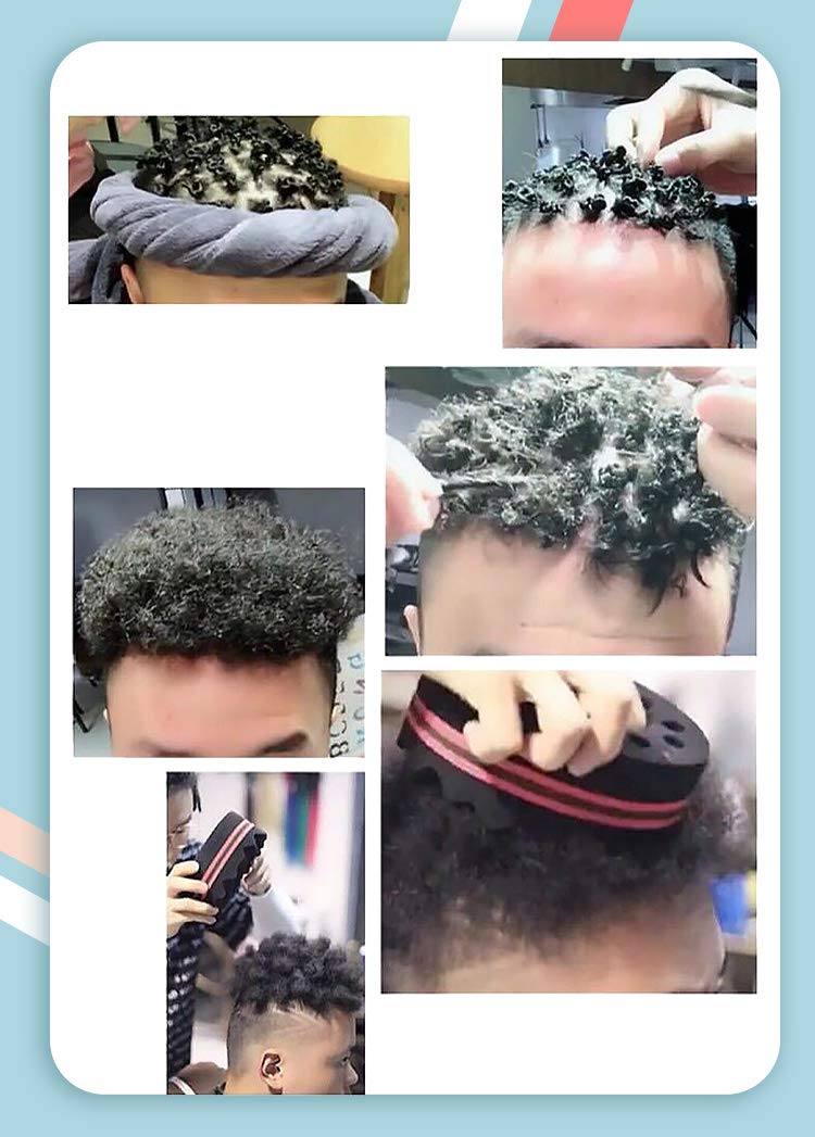 2pcs Magic Twist Hair Sponge Barber Hair Brush Sponge  Hairdressing Styling Tool For Afro Curl Coils Dreadlocks Hair Combs  Hair Tools Hair Brush Hair Accessories