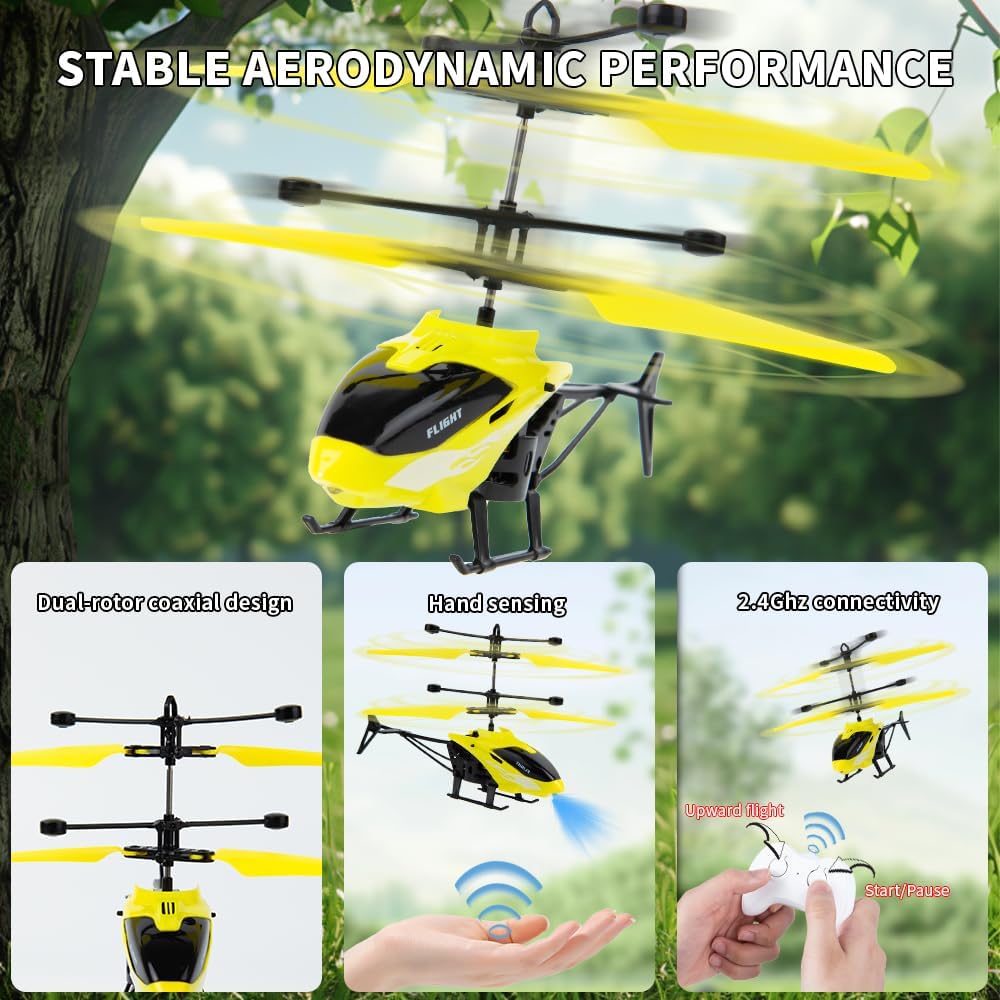 Remote Control Helicopter, Gesture Sensing Indoor Flying Helicopter Toys,RC Helicopter Airplane for Teenages with Flight, RC Helicopter for Kids ,Birthday Gifts for Boys and Girls