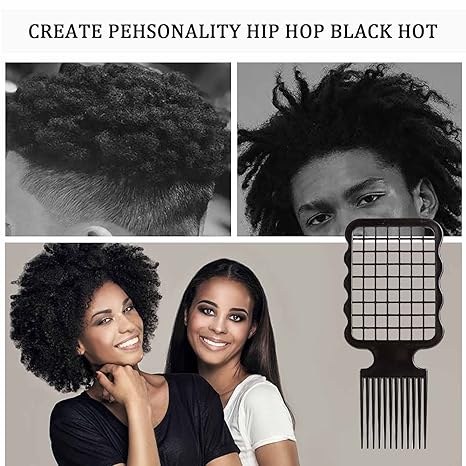 6pcs Professional Curly Hair Sponge Twist Brush Magic Afro Comb Rat Tail Comb Durable Rubber Fork Comb Curly Hair Styling Tools
