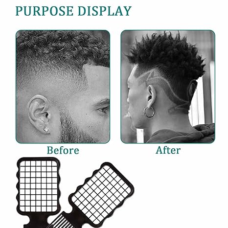 6pcs Professional Curly Hair Sponge Twist Brush Magic Afro Comb Rat Tail Comb Durable Rubber Fork Comb Curly Hair Styling Tools